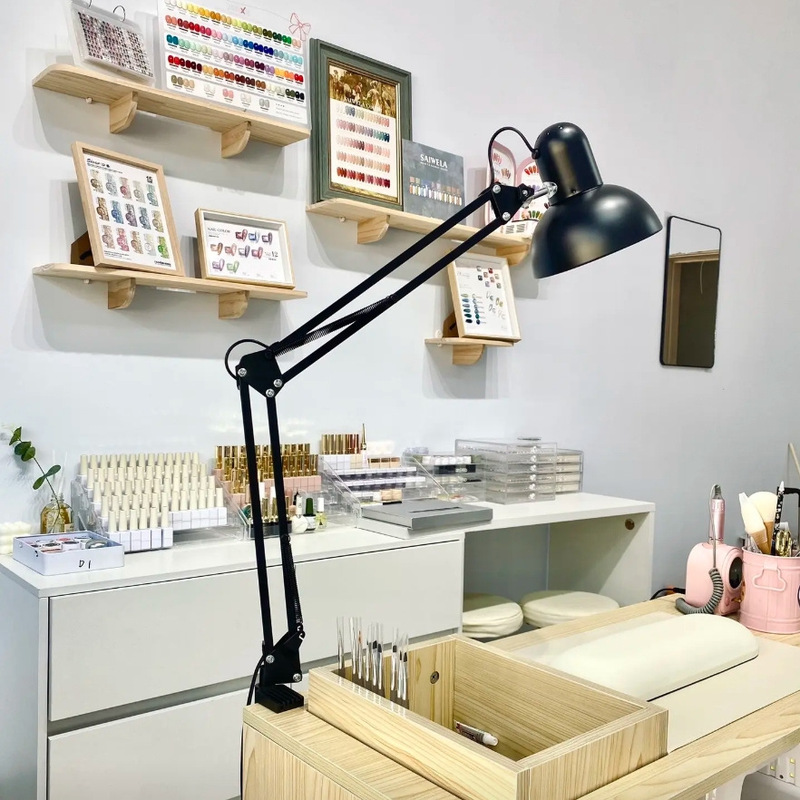 Can be a generation of hair folding long arm eye protection studio beauty tattoo beauty eyelash light desktop nail clip table lamp