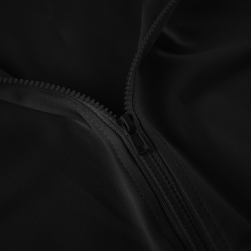 Solid Color Sports Fitness Running Top Yoga Slim Fit Fall Winter Outer Wear Hooded Zipper T shirt for Women