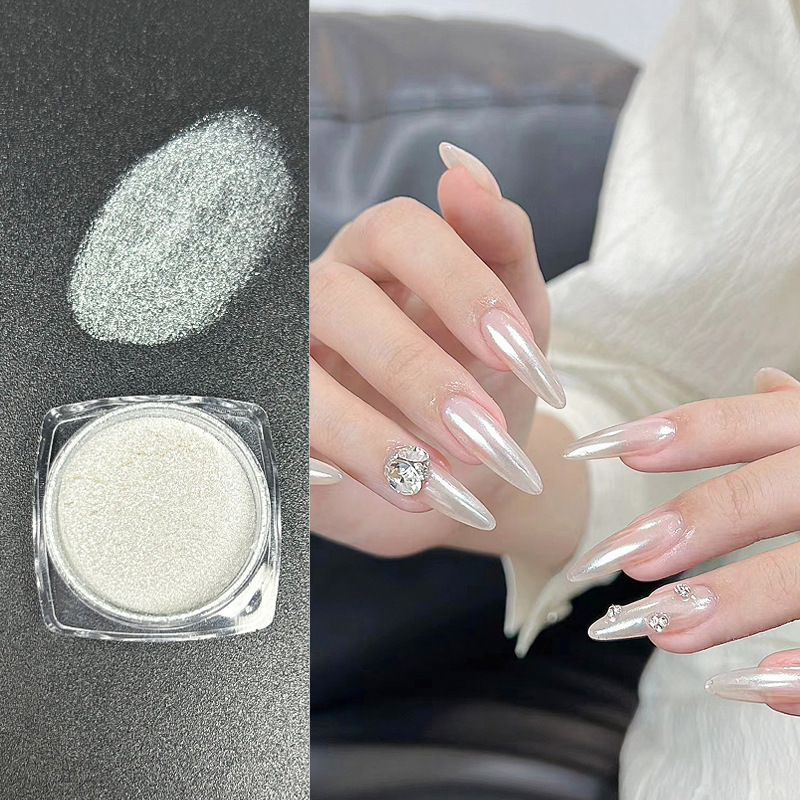 Transfronterizo exclusivo para hielo transparente Aurora polvo de hadas luz de la luna polvo espejo mágico color mágico polarizado brillo Shell polvo al por mayor