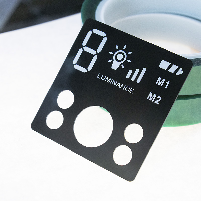 丝印亚克力镜片pc视窗PMMA加工美容仪器面板pvc透明薄片冲压精雕