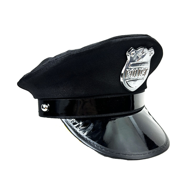 Sombrero de policía europeo y americano de siete colores de Amazon, uniforme sexy, sombrero de fiesta, sombrero de capitán de Halloween, sombrero de policía europeo y americano
