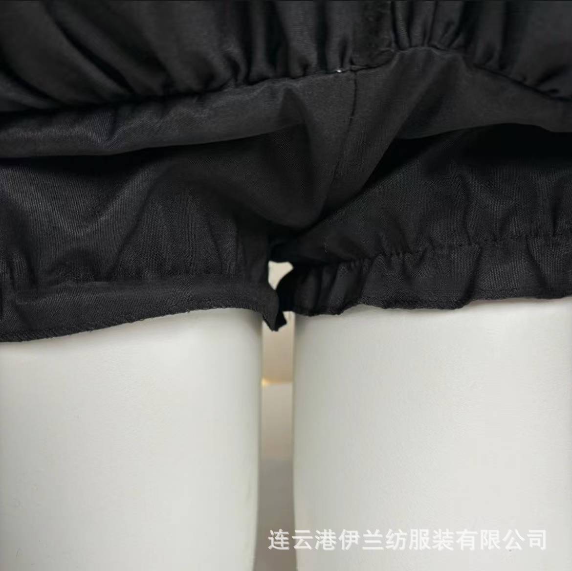 Gothic Dark Style Tutu Skirt with Bubble Shorts, White One Size Polyester Layered Mini — detail image 3