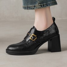 ����7cmӢ���L�A�^�T�Ƥ��ͨ��СƤЬ�ճ��ٴ���ڴָ���Ь