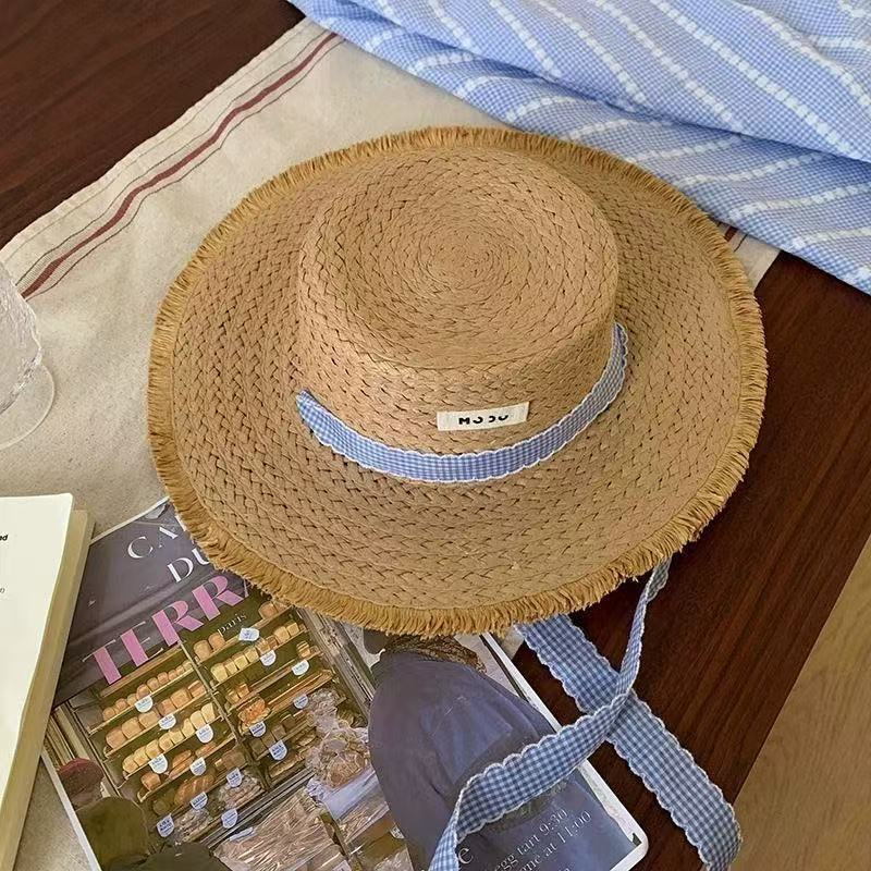 리본 브레이드 햇 - 카키