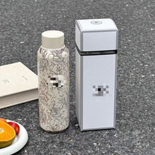 小香复古时尚花纹保温杯316不锈钢便携车载水杯高颜值小口随行杯