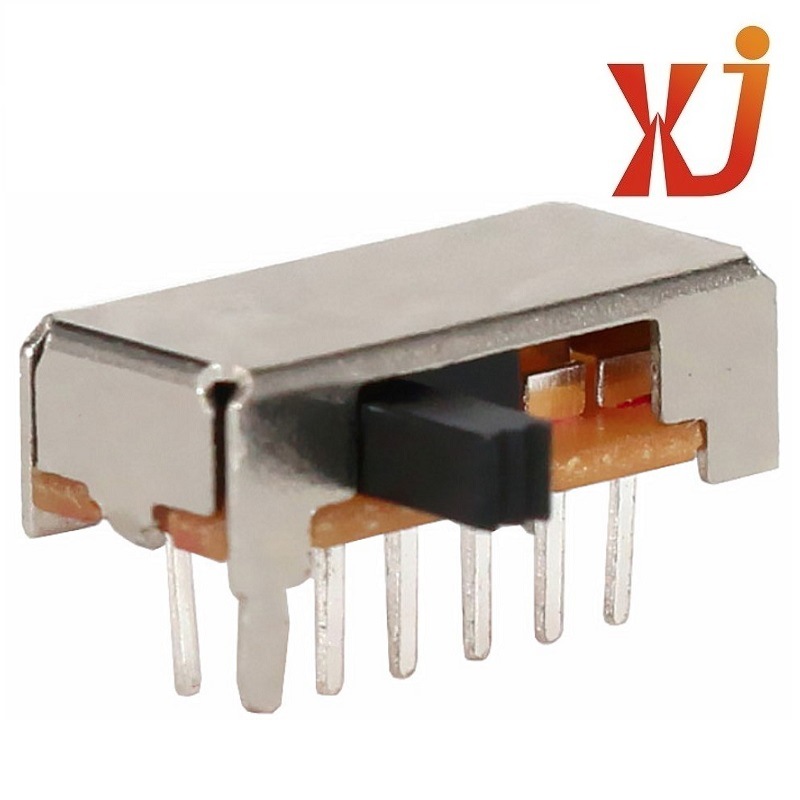 小型四位转换开关  厂家4档转换开关卧式  双排10脚拨动开关4档