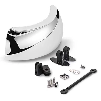 Motorcycle street running sports car windshield wide-angle panoramic rearview mirror auxiliary mirror blind spot mirror 180 degree mirror (Motorcycle rearview mirror) - wide-angle-lens