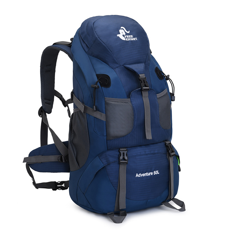 FreeKnight新款跨境50L雙肩包 大容量登山包 戶外露營背包