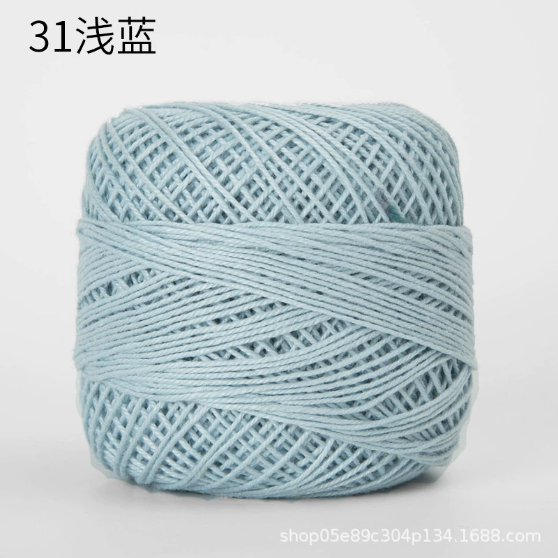 Шёлковая crochet нить шарики, 3 размера, разноцветная пряжа для вязания сумок и крючком