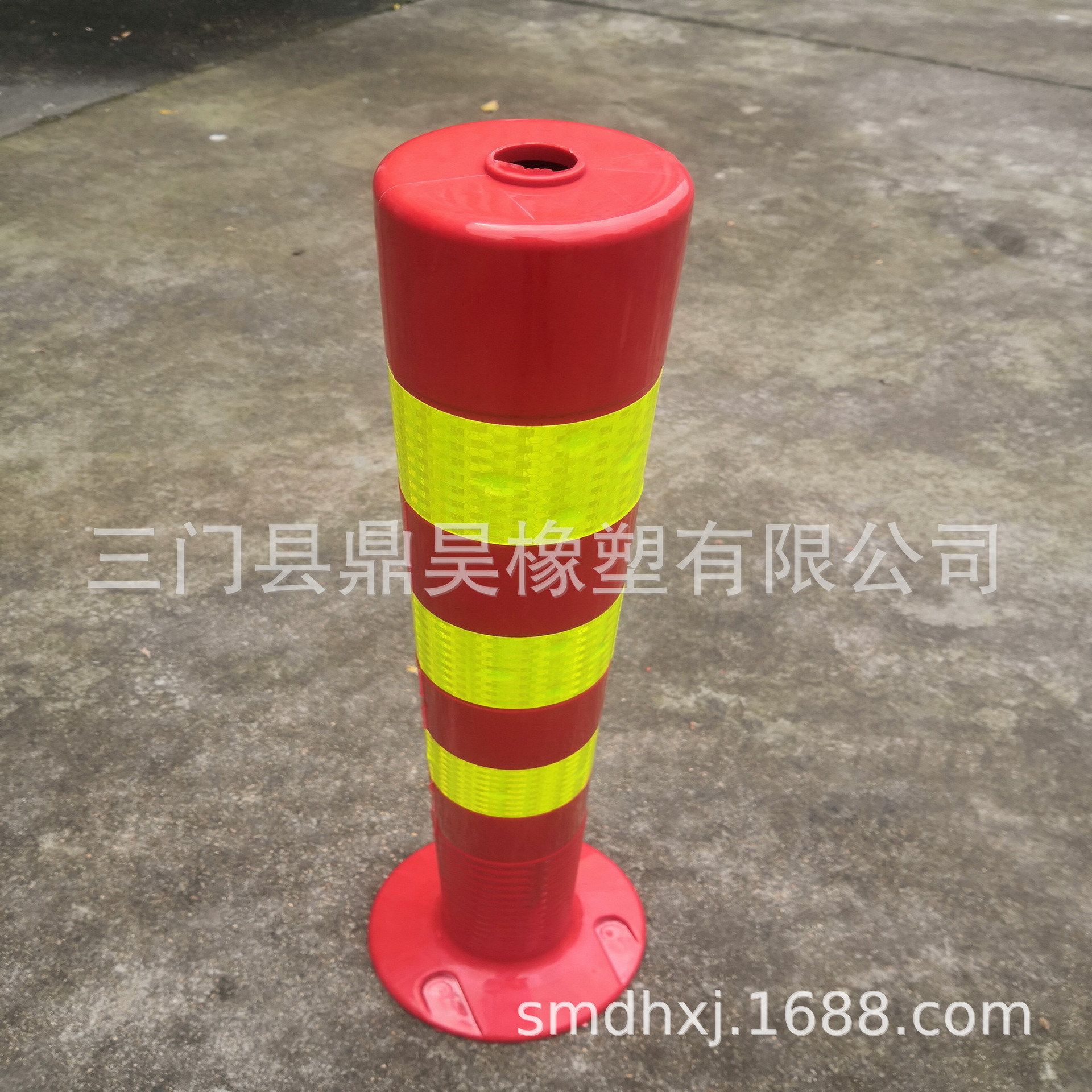 TPU警示柱柔性立柱PU柱弹性警示柱防撞反光隔离桩道路中间隔离柱