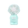 Handheld cute space summer small air fan with light