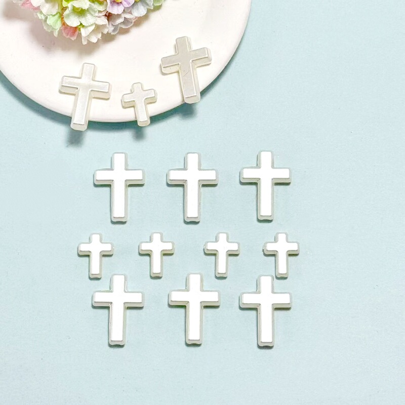 Cross-Shaped Imitation Pearl with Holes DIY Cream Glue Hairpin Phone Case Accessories Handmade Beaded Jewelry Accessories Wholesale Cross-Shaped Imitation Pearl with Holes DIY Cream Glue Hairpin Phone Case Accessories Handmade Beaded Jewelry Accessories Wholesale