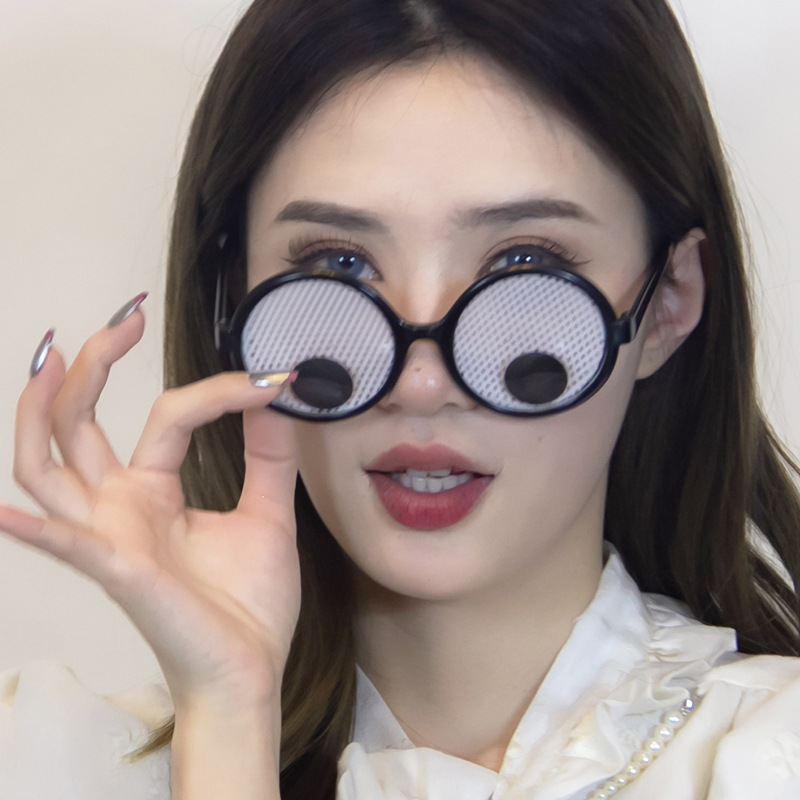 转动眼珠眼镜