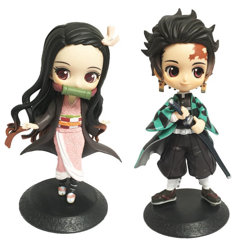 Аниме «Убийца демонов: Кимэцу но Яйба»: большеглазая кукла Танджиро Камадо Незуко, стоящая фигурка в стиле Q