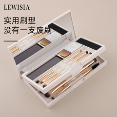 露薇雅魔盒三折叠便携化妆刷套盒眼影刷斜坡点彩刷规格河北其他