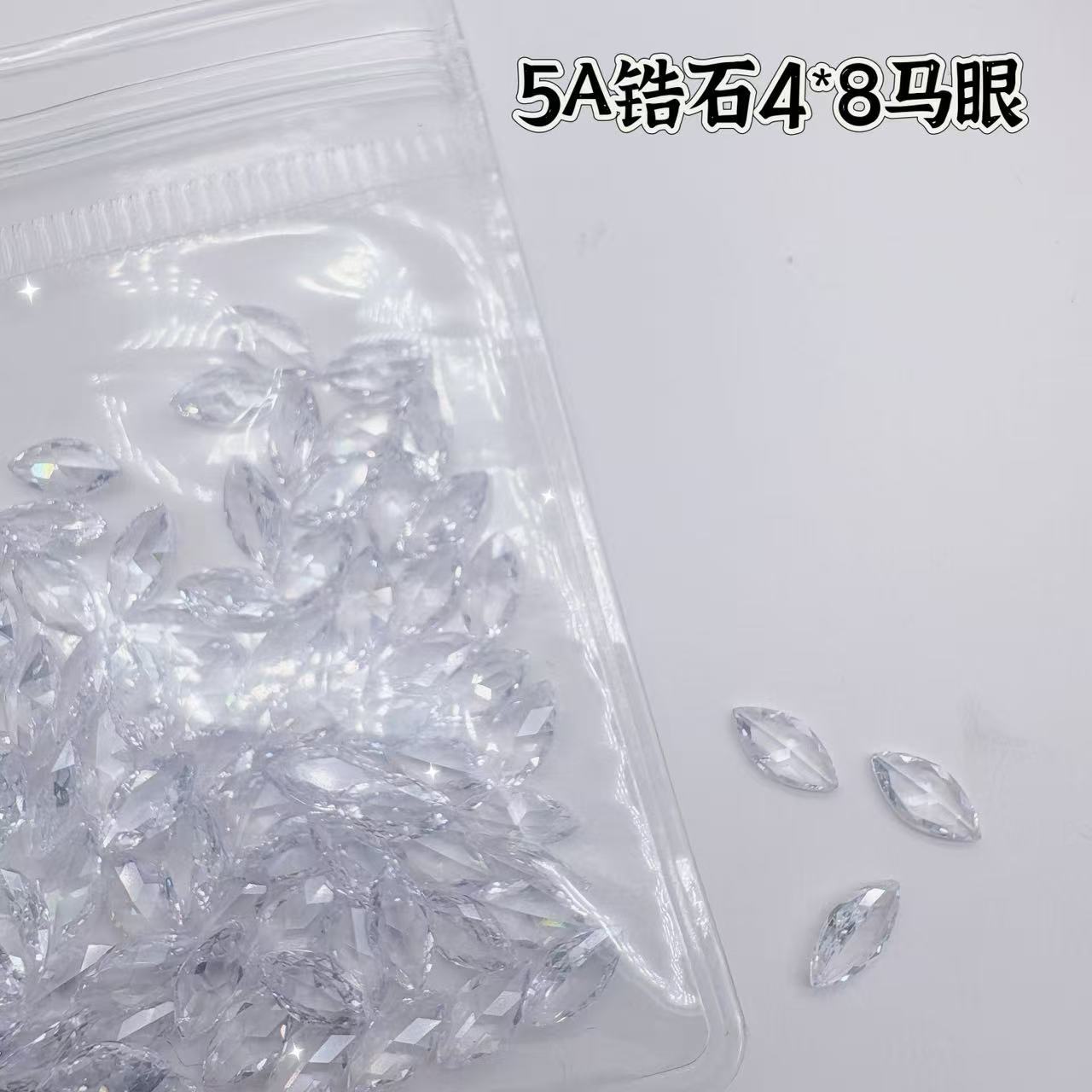 5A 지르콘 투명 후작-4*8mm