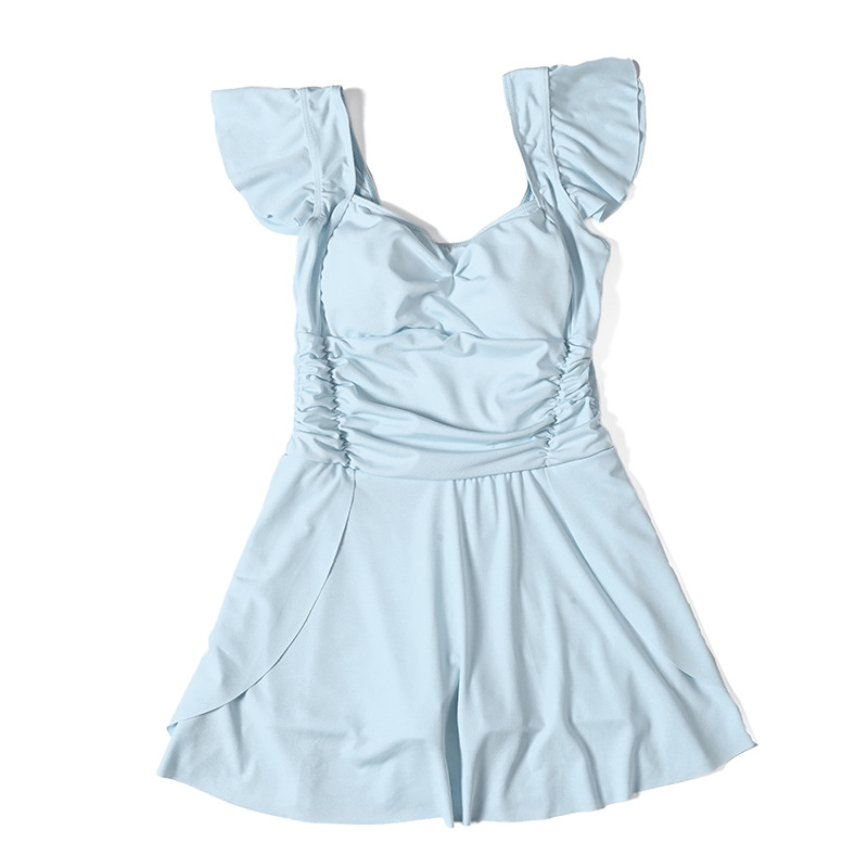 2025 traje de baño para mujer, falda de una pieza de alta gama, cobertura conservadora, vientre delgado, traje de baño de moda de vacaciones junto al mar al por mayor