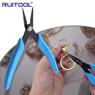 5-inch thin pointed pliers lengthened mouth DIY jewelry pliers beaded winding wire filigree tool handmade pliers precision toothless