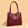 Fashionable capacious shoulder bag, autumn