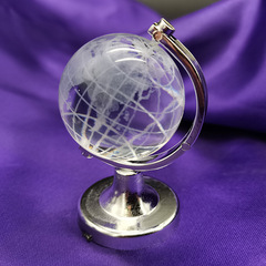 跨境貨源晶韻廠家40水晶地球水晶工藝品桌面擺件浦江水晶禮品