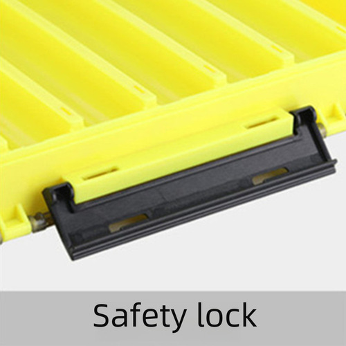 Dual-Sided Plastic Lure Box Large Capacity Double Layer Glitter Storage Portable Tool Box Hook Glitter Accessory Box