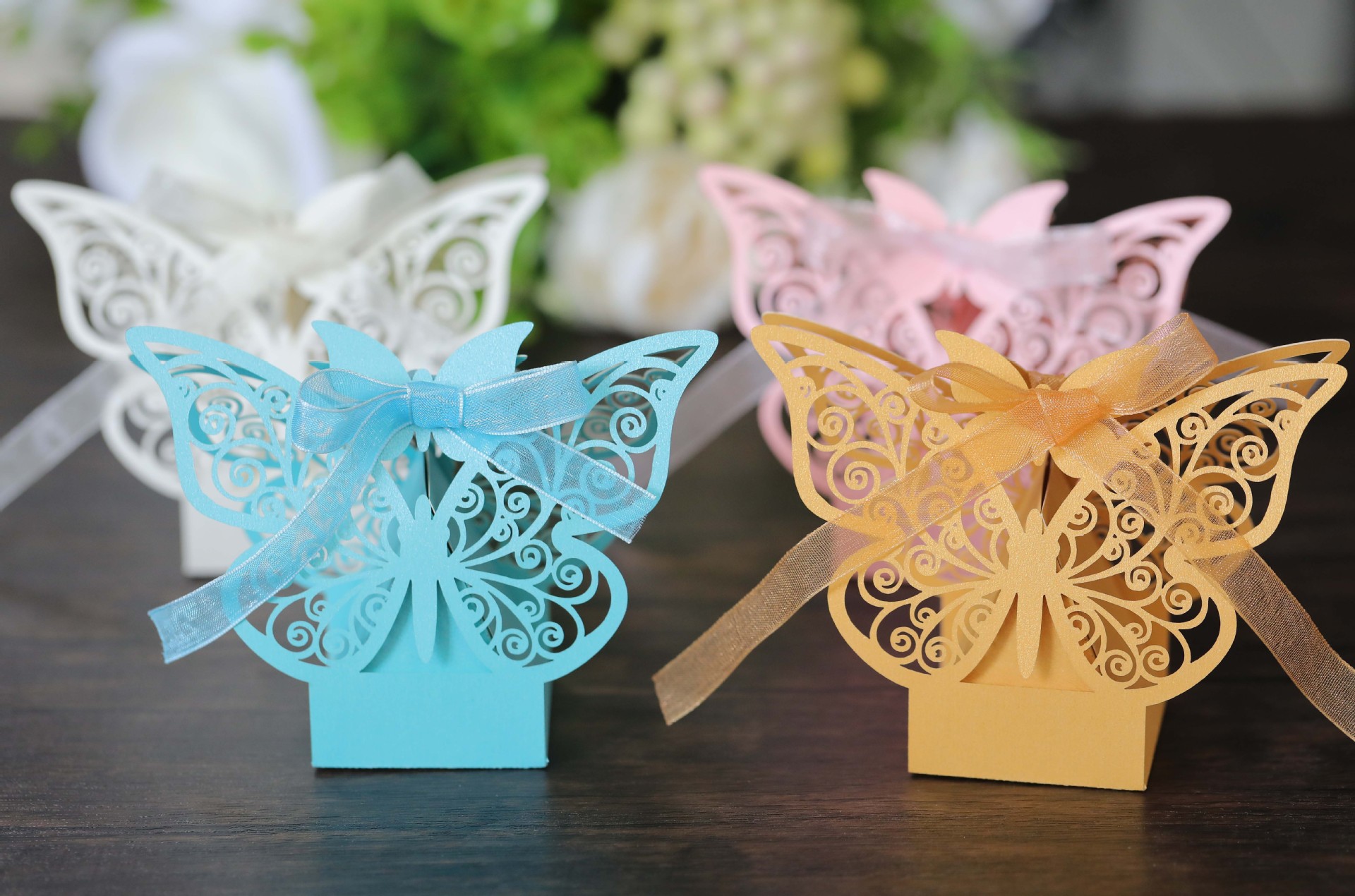 Bow Knot Iridescent Paper 210g Wedding Banquet Gift Bags display picture 9