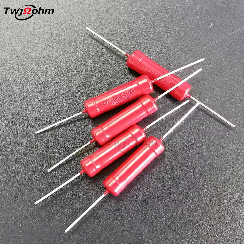 Hv80Ah3009 Thick Film Glass Glaze 3W 2M5M1K500M1G470K500M300Mj Non-Inductive High Voltage Resistor