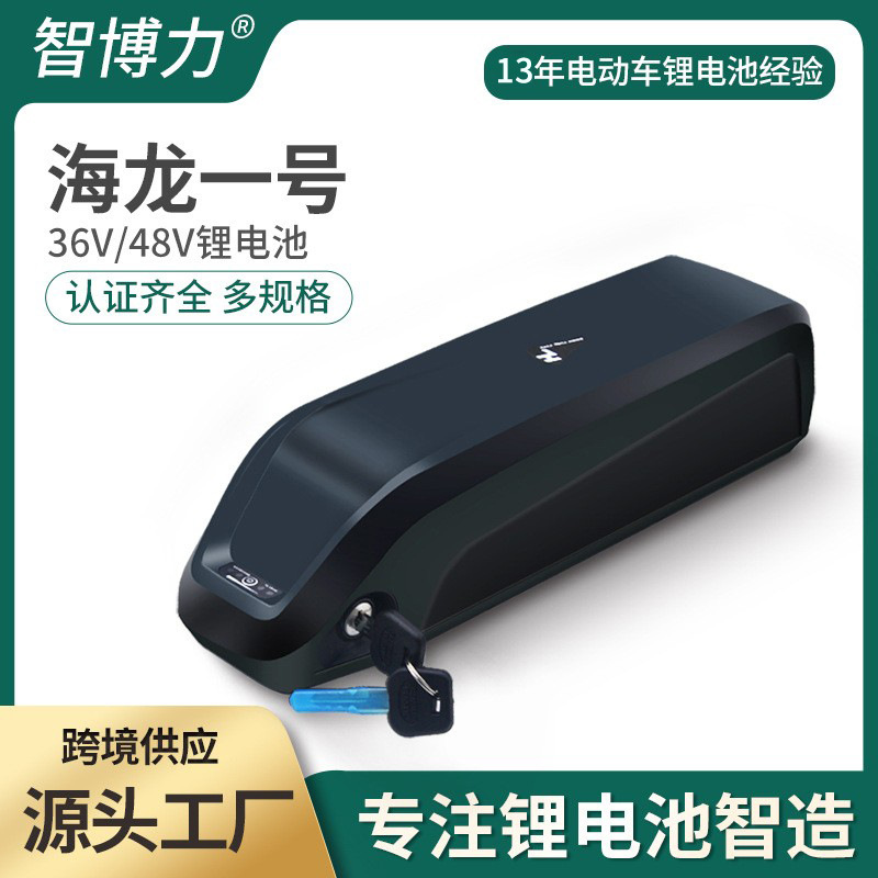 厂家供应48V36V10Ah13AH电动车锂电池海龙1号山地自行车用锂电池