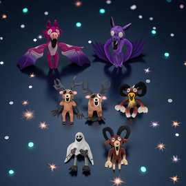 跨境新品99Nights恐怖游戏周边麋鹿公仔99夜趴姿麋鹿毛绒玩具