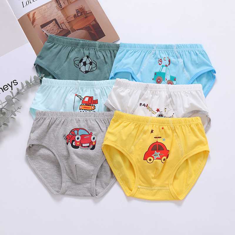 Children's underwear, Lycra cotton cartoon triangle pants for boys, wholesale baby and children's underwear and pants