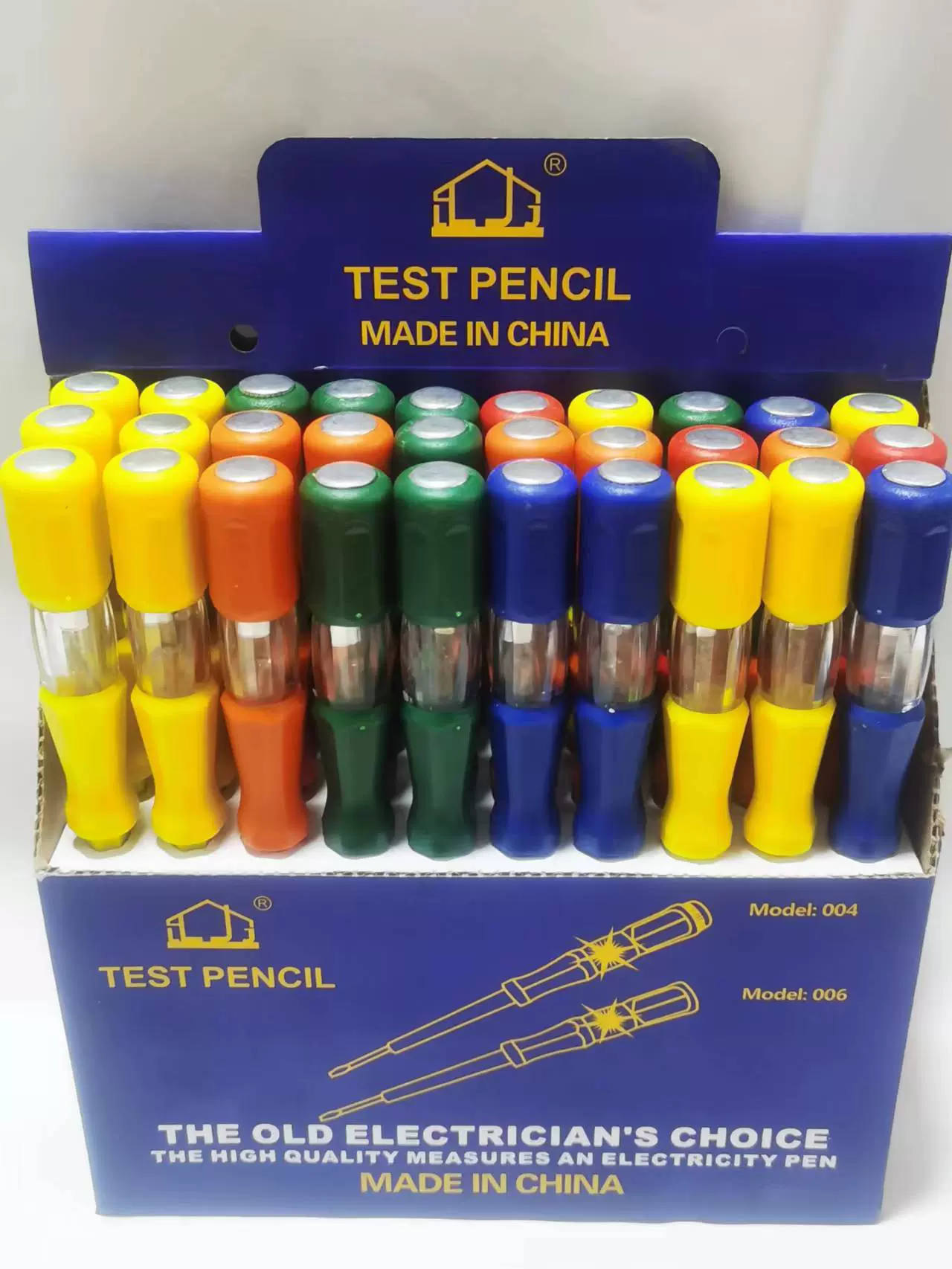 彩色一字钢刀便捷高扭力高强度电工专用测电笔OEM