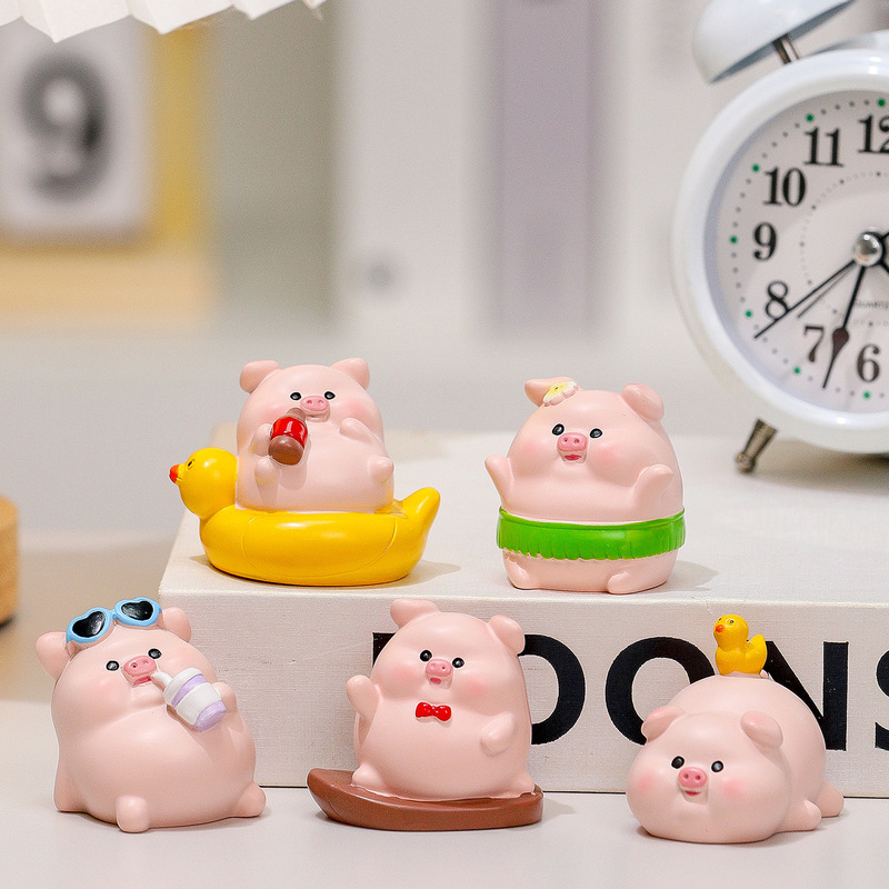 Cartoon Cute Holiday Casual Piggy Home Decoration Office Workstation Healing Emotional Stability Decoration Gift Cartoon Cute Holiday Casual Piggy Home Decoration Office Workstation Healing Emotional Stability Decoration Gift
