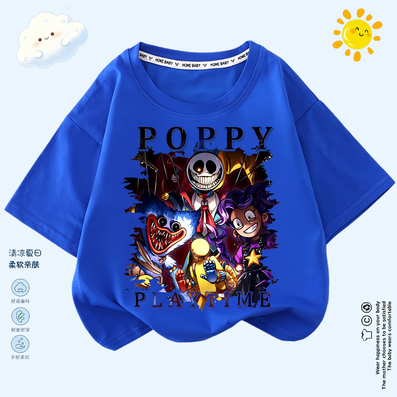 New poppy playtime Poppy's Game Chapter 5 Children's short-sleeved…
