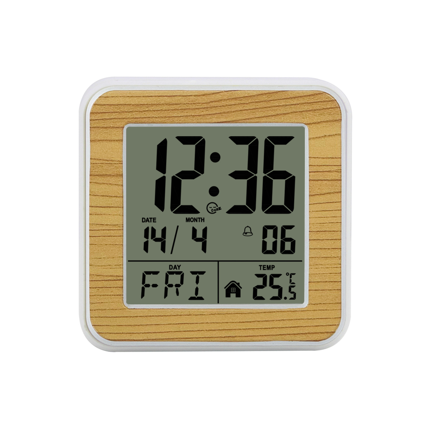 Explosiones transfronterizas niños estudiantes cabezal de cama sonido reloj despertador luz nocturna anciano perezoso reloj inteligente con temperatura reloj de calendario perpetuo