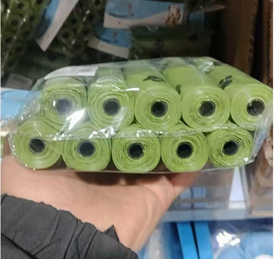 Transfronterizos biodegradable bolsa de poliestireno especial para perros bolsa de basura de mascotas gruesa bolsa de heces distribuidor impresión de bolsa de heces de perro
