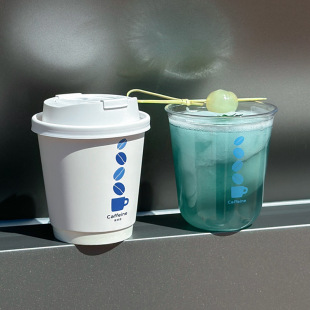 Coffee Cup Disposable Paper Cup Milk Tea Drink Hot and Cold Drink Commercial Takeaway Packaging Cup with Printed Logo