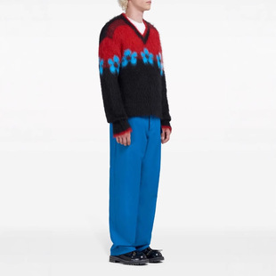 Foreign Trade Woolen Company Custom-Made Scandinavian Casual Men's High-End Jacquard Craft Seahorse Wool Sweater Custom-Made Sweater