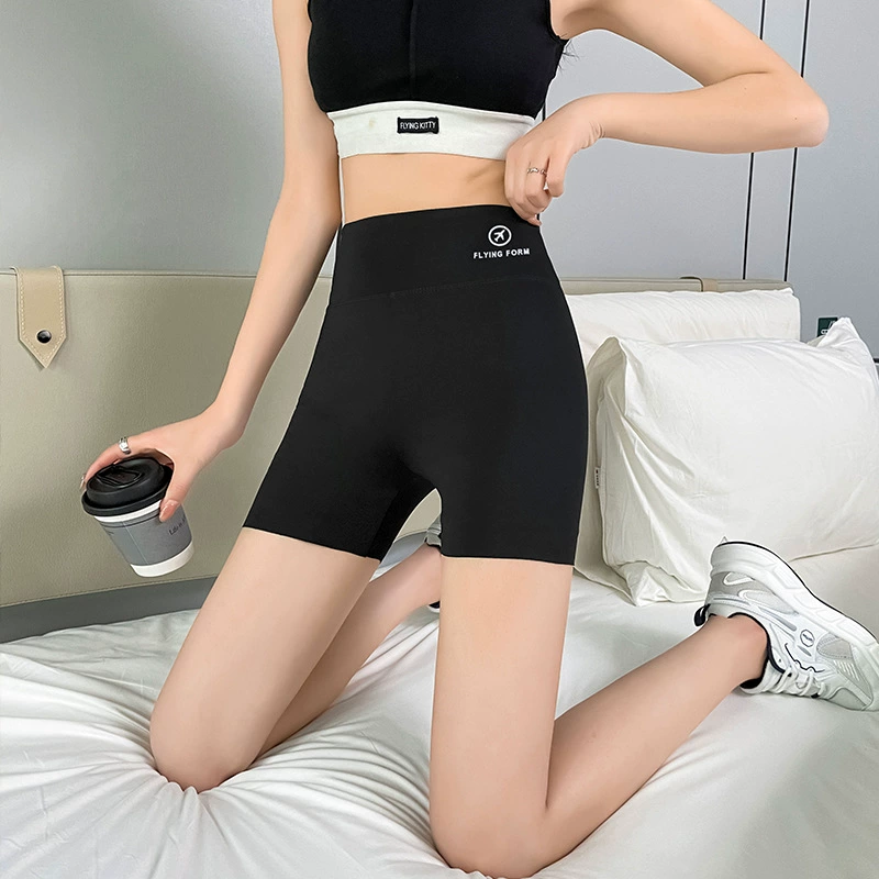 Шелковый пояс для талии, брюки, безопасное летнее защитное нижнее белье, акула, высокая талия