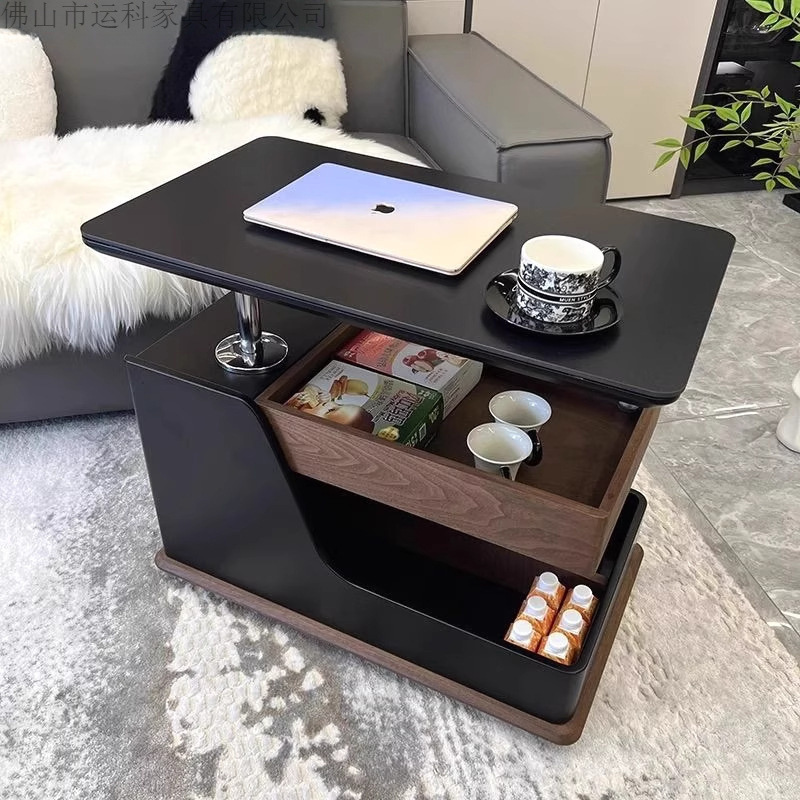 High-End Bus Trolley, Movable Coffee Table, Side Table, Wheeled Coffee Table, Folding Coffee Table, Sofa Side Table, Side Coffee Table