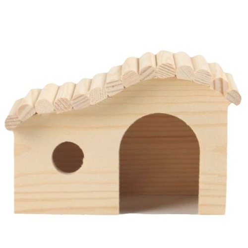 Wooden hamster toys, forest cabin, hamster sleeping nest, wooden cabin toy observation deck