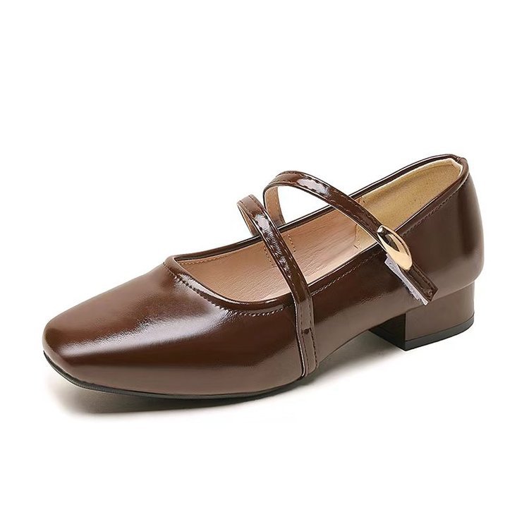 Zapatos franceses de estilo mary-zhen 2026 primavera nueva moda ropa exterior de hadas con falda ligera zapatos de tacón alto