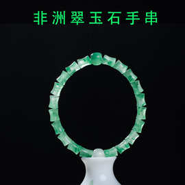 厂家非洲翠竹节手串天然玉石渐变串珠轻简小众设计女款独龙玉手链