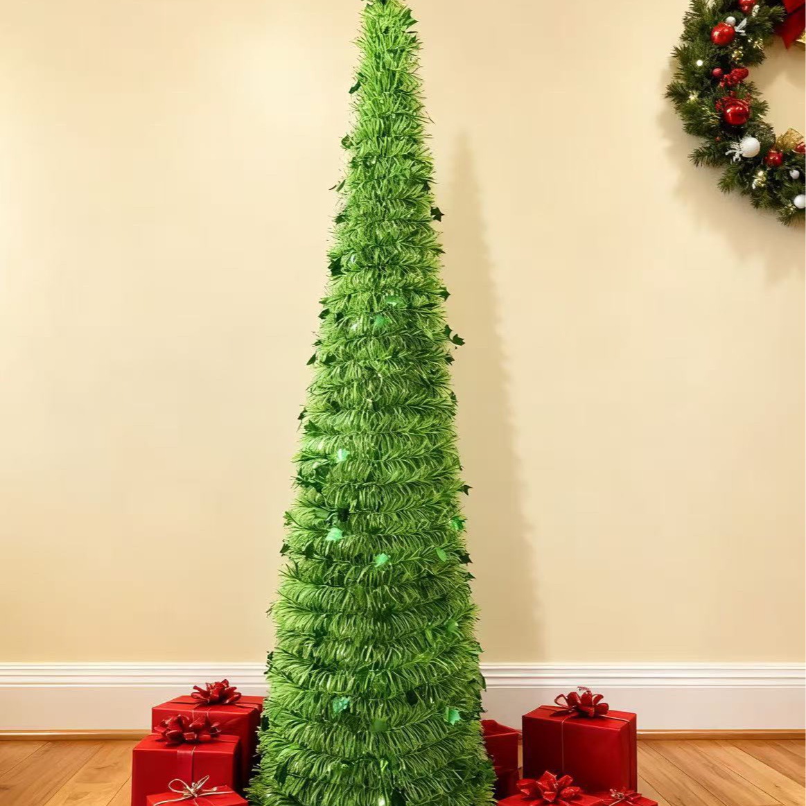 Árbol de Navidad retráctil transfronterizo árbol de joyería de cifrado doméstico de 1.5m árbol de simulación de artículos de Navidad creativos