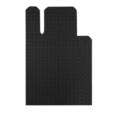 TPE car floor mats are specialized non-slip, wear-resistant, odorless rubber waterproof carpet-style car mats (Universal Foot Pad) - black-drivers-side-single-piece