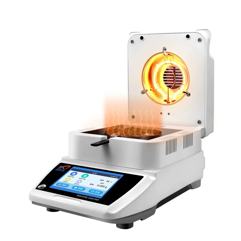Галогенный Быстрый измеритель влажности Чайный кукурузный корм Влагомер Сушка Метод потери веса Измеритель влажности зерновой пищи