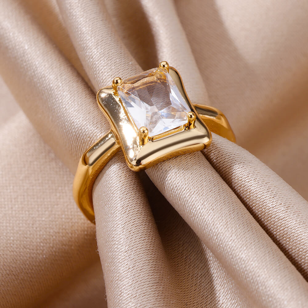 10g Weight Zircon Inlay Material Rings Classification Adjustable Ring Size 1 Piece Quantity Daily Occasion Copper Material Irregular, Heart Shape Pattern All Seasons Season Women's Gender Plating Design Elegant, Simple Style Style Wholesale Jewelry Elegant Simple Style Irregular Heart Shape Copper Zircon Plating Rings 21