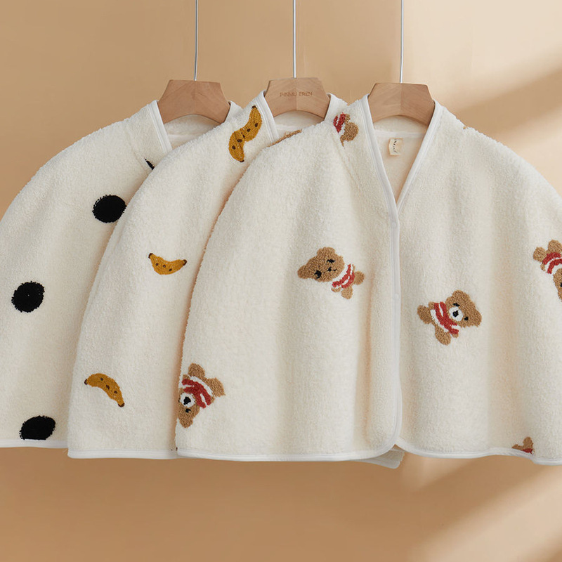 Cartoon Postpartum Shawl for Nursing Mothers, Shoulder Protection, Sleeping Vest, Thickened Neck Protection, Cold-Proof and Warm Cape for Autumn and Winter Cartoon Postpartum Shawl for Nursing Mothers, Shoulder Protection, Sleeping Vest, Thickened Neck Protection, Cold-Proof and Warm Cape for Autumn and Winter