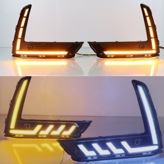 Adecuado para luces de circulación diurna Honda CRV 22/23/24, luces de circulación diurna crv, luces de parachoques delantero streamer de 3 colores