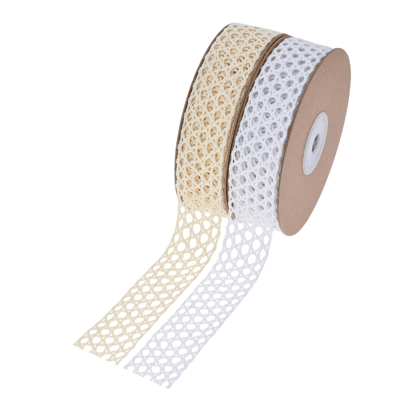 Accesorios de tela de encaje de algodón hueco transfronterizo ropa material de tira decoración hecha a mano DIY ramo vendaje