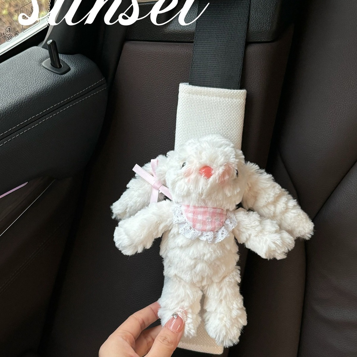 Protector de Hombro para Cinturón de Seguridad de Poliéster, Dibujos Animados, para Auto